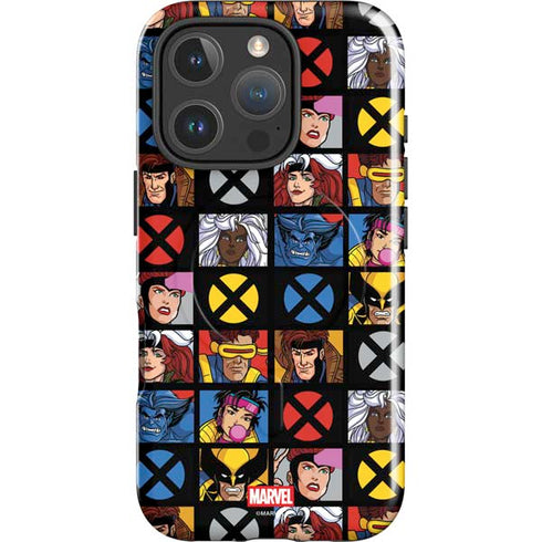 Marvel X-Men Pattern iPhone 16 Pro Magsafe Impact Case